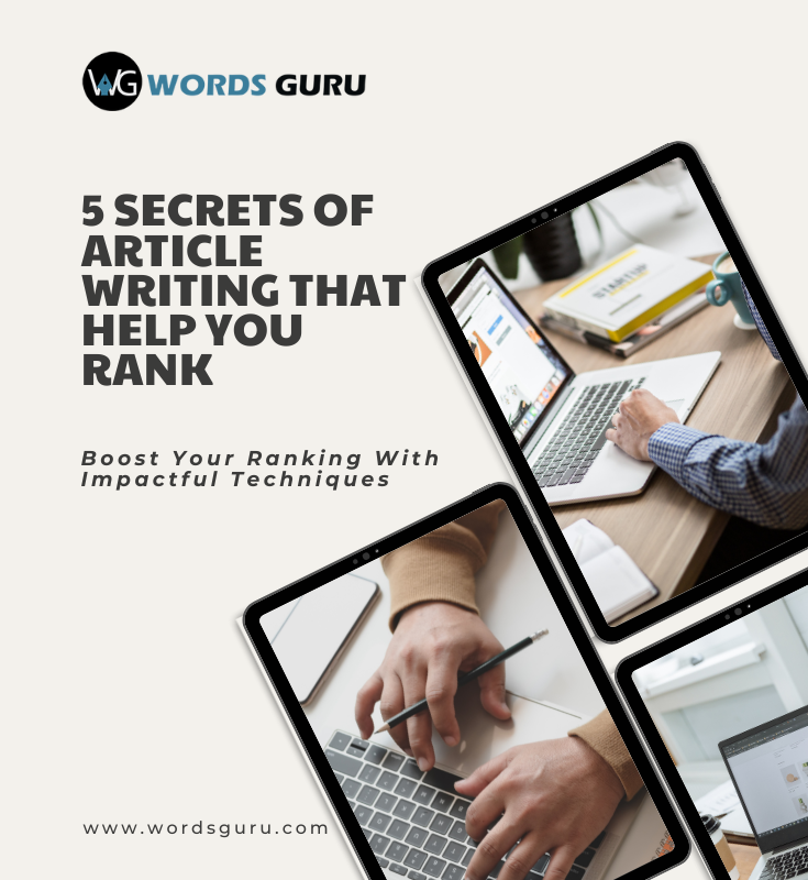 5 Secrets of Article Writing that Help You Rank
