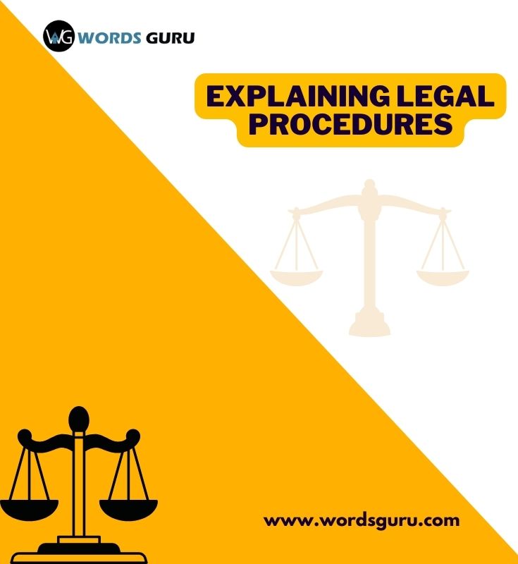 explaining legal procedures