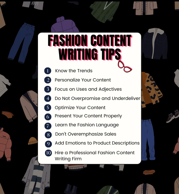 Fashion Content Writing tips