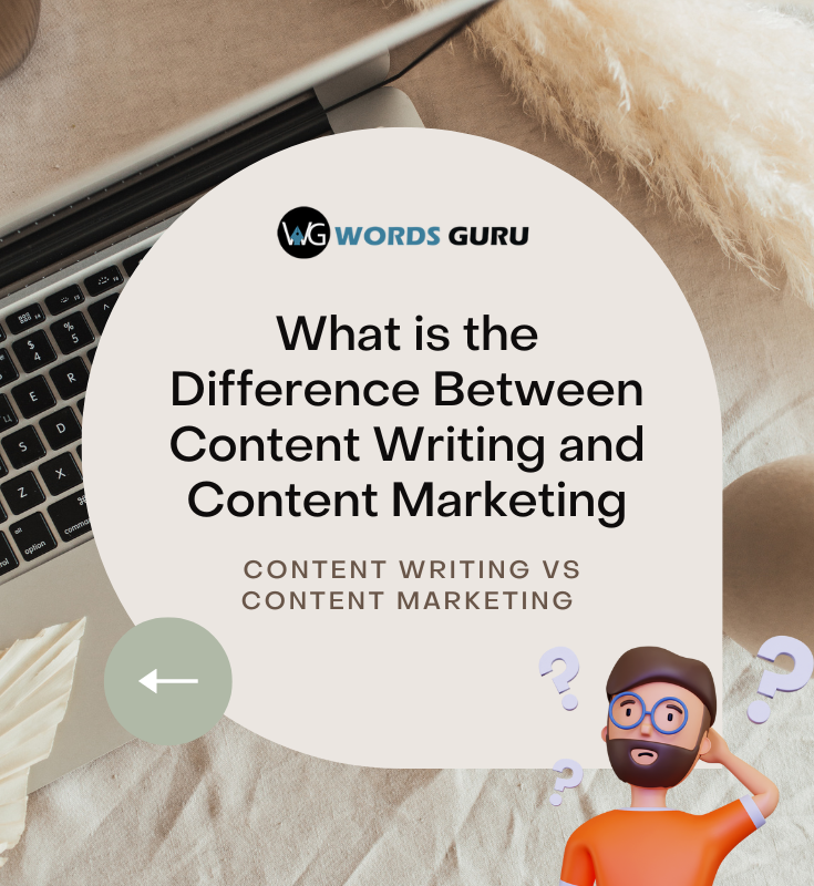 what is the difference between content writing and content marketing