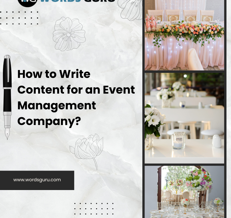 How to Write Content for an Event Management Company?