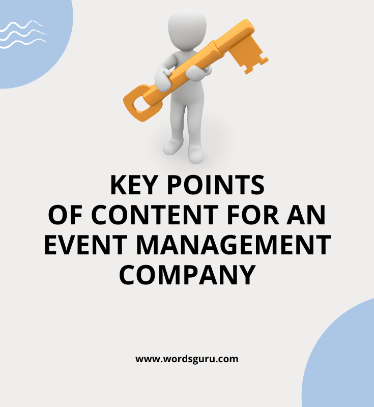 Key Points of Content for an Event Management Company