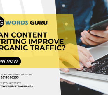 can content writing improve organic traffic