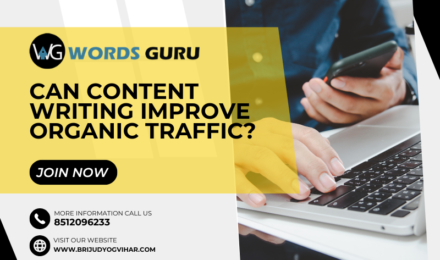 can content writing improve organic traffic
