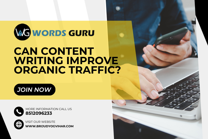 can content writing improve organic traffic