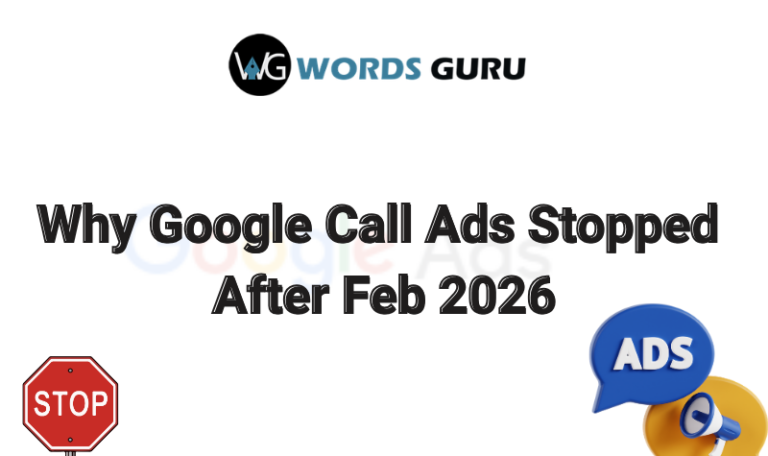 Google Call Ads Stopped after 2026